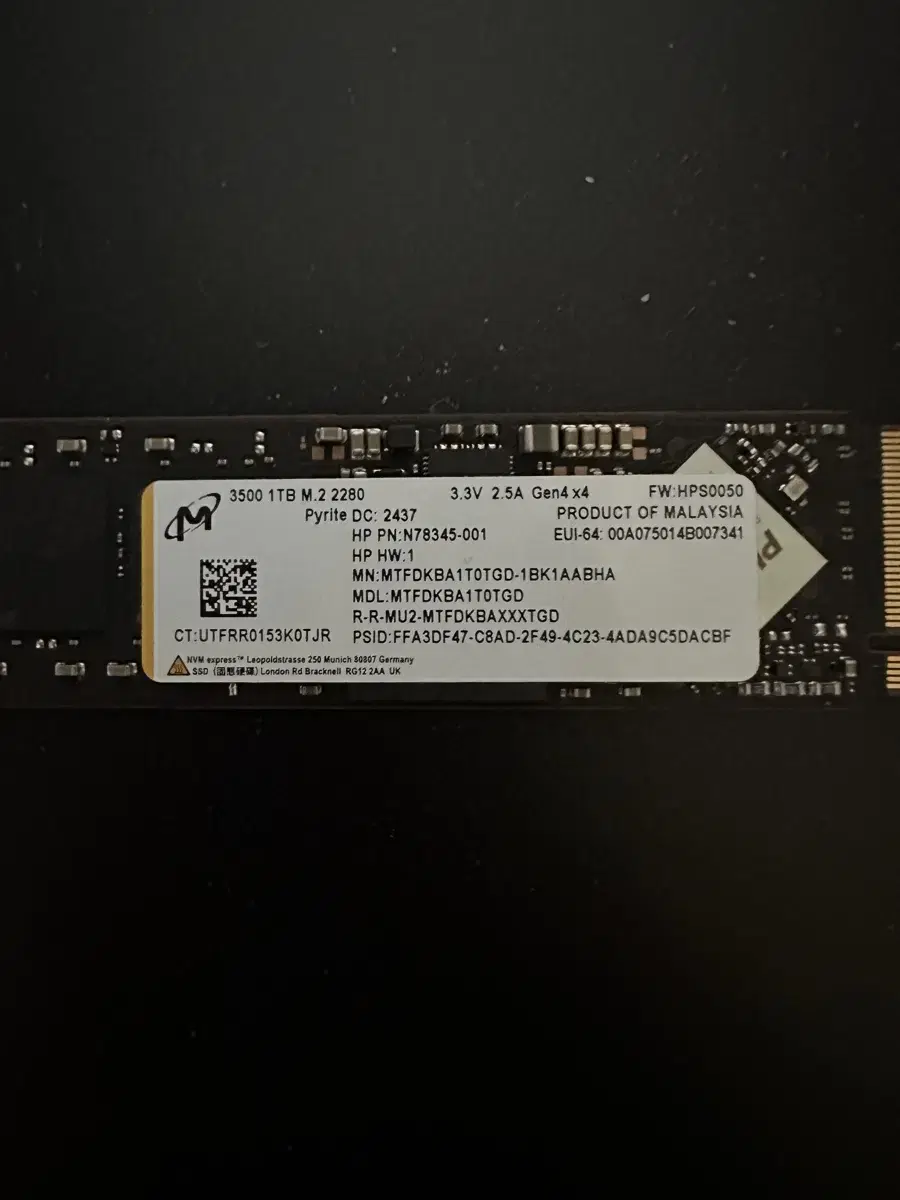 HP ssd 1TB